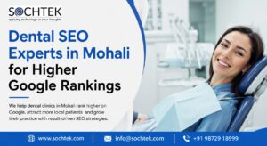 Dentist SEO Services in Mohali helping dental clinics improve Google rankings, attract more patients and grow online visibility.