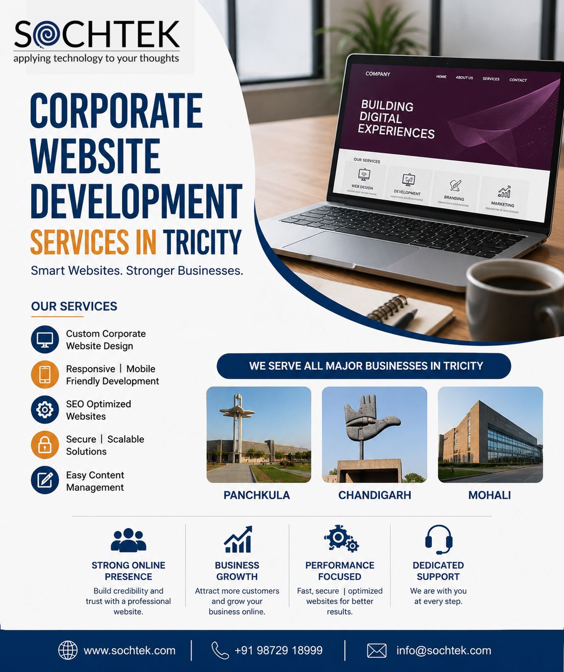 Sochtek Corporate Website Development Services in Tricity